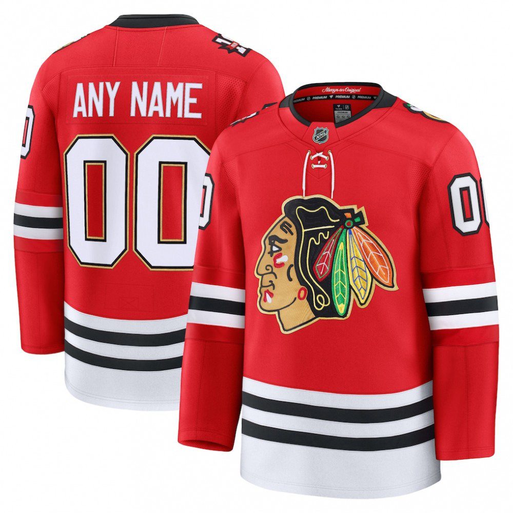 Chicago Blackhawks Centennial Premium Custom Jersey - Red-Pro Kit Vault | Brand New 26/27 Sports Jerseys